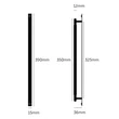 Kép 5/5 - Buster+Punch Linear plate fekete large 390/325 mm bútorfogantyú GPB-02313