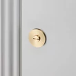 Kép 2/5 - Buster+Punch Cross szatén sárgaréz WC kör alakú alsórozetta UK-TT-38-BR-A