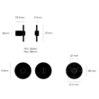 Kép 4/4 - Buster+Punch Linear fekete WC kör alakú alsórozetta RLL-481076