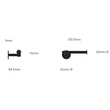 Kép 7/7 - Buster+Punch Cast Toilet Roll Holder - Wc-papír tartó fegyverszürke UTA-351290