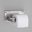 Kép 4/6 - Buster+Punch Cast Toilet Roll Holder-Shelf - Wc-papír tartó, polccal szatén rozsdamentes acél UTA-054319
