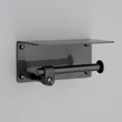 Kép 2/5 - Buster+Punch Cast Toilet Roll Holder-Shelf - Wc-papír tartó, polccal fegyverszürke UTA-352159