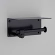 Kép 2/5 - Buster+Punch Cast Toilet Roll Holder-Shelf - Wc-papír tartó, polccal fekete UTA-484321