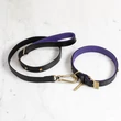 Kép 2/8 - Buster+Punch fekete/lila fényes réz kutyanyakörv XS, RPA-02767