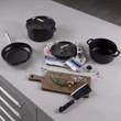Kép 6/8 - Buster+Punch COCOTTE / ⌀ 24CM / STAUB fekete - rozsdamentes acél lábas UKA-044234