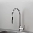 Kép 2/5 - Buster+Punch Linear / EU Kitchen tap / Pull-Out Mixer / kihúzható fejű konyhai csaptelep rozsdamentes acél C0-072622