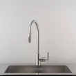 Kép 3/5 - Buster+Punch Linear / EU Kitchen tap / Pull-Out Mixer / kihúzható fejű konyhai csaptelep rozsdamentes acél C0-072622