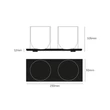 Kép 2/4 - Buster+Punch Machined Whisky szett sárgaréz / UK-MA-WHI-BR-A
