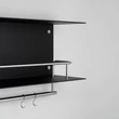 Kép 3/5 - Buster+Punch fekete - rozsdamentes acél konyhai akasztós polc USV-041924