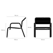 Kép 4/12 - Buster+Punch Chopper Chair fekete bőrrel bevont klubfotel UCC-933535