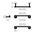 Kép 5/5 - Buster+Punch Cast Towel Rail - small - törölközőtartó fekete UTR-484270