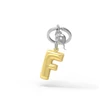 Kép 1/5 - Metalmorphose arany F betűs kulcstartó MTM10F