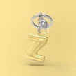 Kép 3/5 - Metalmorphose arany Z betűs kulcstartó MTM10Z