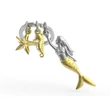Kép 1/5 - Metalmorphose fényes króm / arany sellő kulcstartó MTM121-01