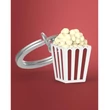 Kép 2/4 - Metalmorphose fehér - piros pattogatott kukorica kulcstartó MTM135-01