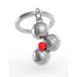 Kép 1/5 - Metalmorphose fényes króm petanque golyók kulcstartó MTM141-01