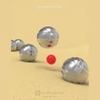 Kép 4/5 - Metalmorphose fényes króm petanque golyók kulcstartó MTM141-01