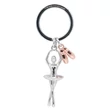 Kép 2/4 - Metalmorphose fényes króm balerina kulcstartó MTM220-02