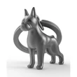 Kép 1/4 - Metalmorphose matt fekete króm boxer kulcstartó MTM252-02