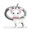 Kép 1/5 - Metalmorphose matt - fehér pink csivava kulcstartó MTM254-01
