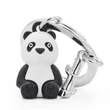 Kép 2/6 - Metalmorphose fekete - fehér panda kulcstartó MTM293-01