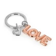 Kép 2/5 - Metalmorphose rózsaarany love kulcstartó MTM310-01