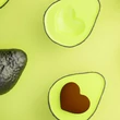 Kép 7/7 - Metalmorphose matt fekete króm - zöld avokádó kulcstartó MTM337-01