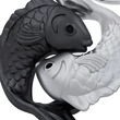 Kép 3/6 - Metalmorphose fekete-króm halak kulcstartó - MTM361-01