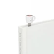 Kép 1/7 - Metalmorphose fehér kávés bögre könyvjelző MTMB232-01