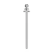 Kép 4/8 - Metalmorphose matt króm buddha könyvjelző MTMB239-01