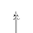 Kép 3/8 - Metalmorphose matt króm meditációs könyvjelző MTMB241-01