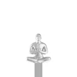 Kép 2/8 - Metalmorphose matt króm meditációs könyvjelző MTMB241-01