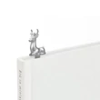 Kép 1/7 - Metalmorphose fényes króm szarvas könyvjelző MTMB252-01