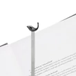 Kép 3/7 - Metalmorphose fényes fekete króm bálna könyvjelző MTMB254-01