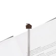 Kép 4/7 - Metalmorphose barna faház könyvjelző MTMB262-01