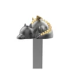 Kép 1/4 - Metalmorphose matt fekete - arany sárkány könyvjelző MTMB275