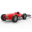Kép 1/8 - Metalmorphose piros retro versenyautó kulcstartó MTM221-01