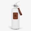 Kép 1/4 - Nordic Flame tűzoltó készülék, fehér/sötét bőr, 2 kg N130