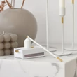 Kép 5/5 - Nordic Flame design acél tartó, gyufásdobozok számára, matt fehér N900-1