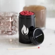 Kép 2/4 - Nordic Flame gyufatartó fém doboz, fekete N921