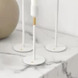 Kép 3/6 - Nordic Flame gyertyatartó, fehér 19 cm N940
