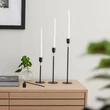 Kép 4/5 - Nordic Flame gyertyatartó, fekete 19 cm N943