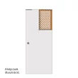 Kép 1/7 - Ermetika Velio AB fehér dekorfóliás tolóajtólap szett Absolute EvoKit falban futó tolóajtó vázszerkezethez 700x2100 mm PABS.582