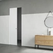 Kép 7/7 - Ermetika Velio AB fehér dekorfóliás tolóajtólap szett Absolute EvoKit falban futó tolóajtó vázszerkezethez 900x2100 mm PABS.584