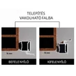 Kép 7/7 - Ermetika xREVERx XL falsíkban záródó tapétaajtó szett olasz méretezésben ITXL 710 x 2440 mm - 100 mm falnyílásmérethez XRS.37