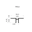 Kép 5/9 - Enup Type 6.2. oldalfali/mennyezeti árnyékprofil, 6 mm