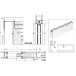 Kép 5/5 - Eclisse Syntesis Line egyszárnyú falban futó tolóajtó tokszerkezet tokborítás nélküli modell - gipszkarton falhoz 600x2100 mm 100 falvastagság