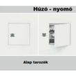 Kép 3/8 - Eclisse Syntesis Tech egyszárnyú strang ajtó (revíziós ajtó) lefelé nyíló