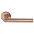 Kép 1/5 - Formani Basics LB2-19 PVD szatén bronz körrozettás kilincsgarnitúra