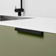 Kép 4/4 - Furnipart Accent szálcsiszolt fekete bútorfogantyú 160mm 446820200-76